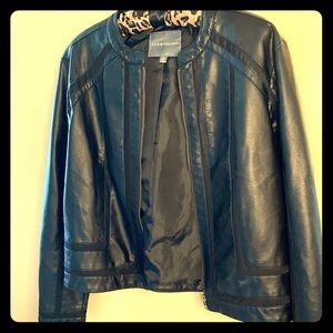 Faux Leather Black Jacket